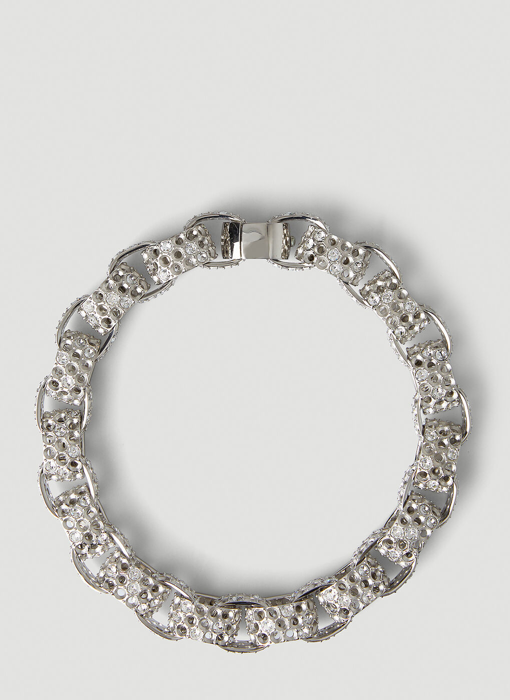 3D Print Choker Necklace in Silver Balenciaga