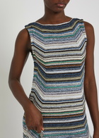 Missoni Striped Metallic-knit Mini Dress Multicoloured