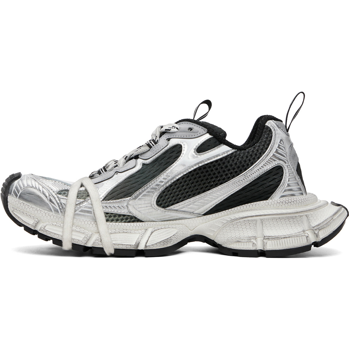 Balenciaga Silver & Black 3XL Gradient Sneakers