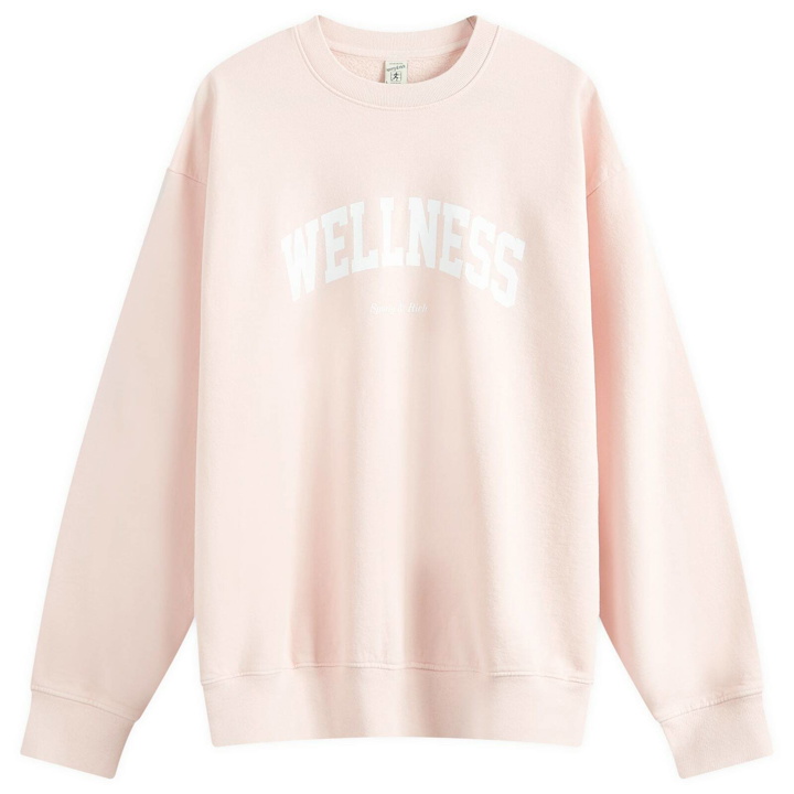 Photo: Sporty & Rich Men's Wellness Ivy Sweatshirt in Ballet Pink/White