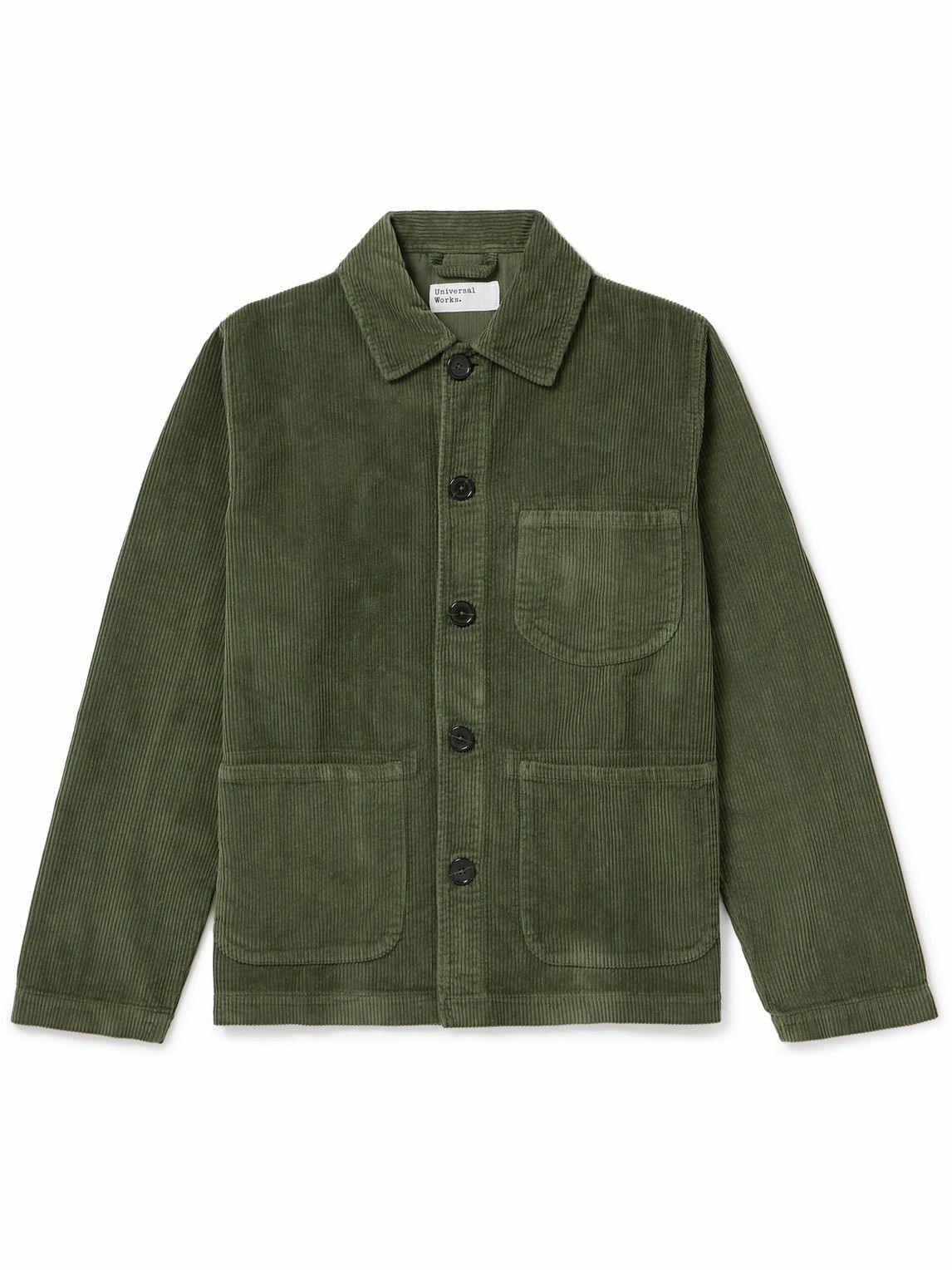 Universal Works - Cotton-Corduroy Chore Jacket - Green Universal Works