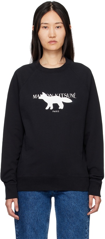 Photo: Maison Kitsuné Black Fox Stamp Sweatshirt