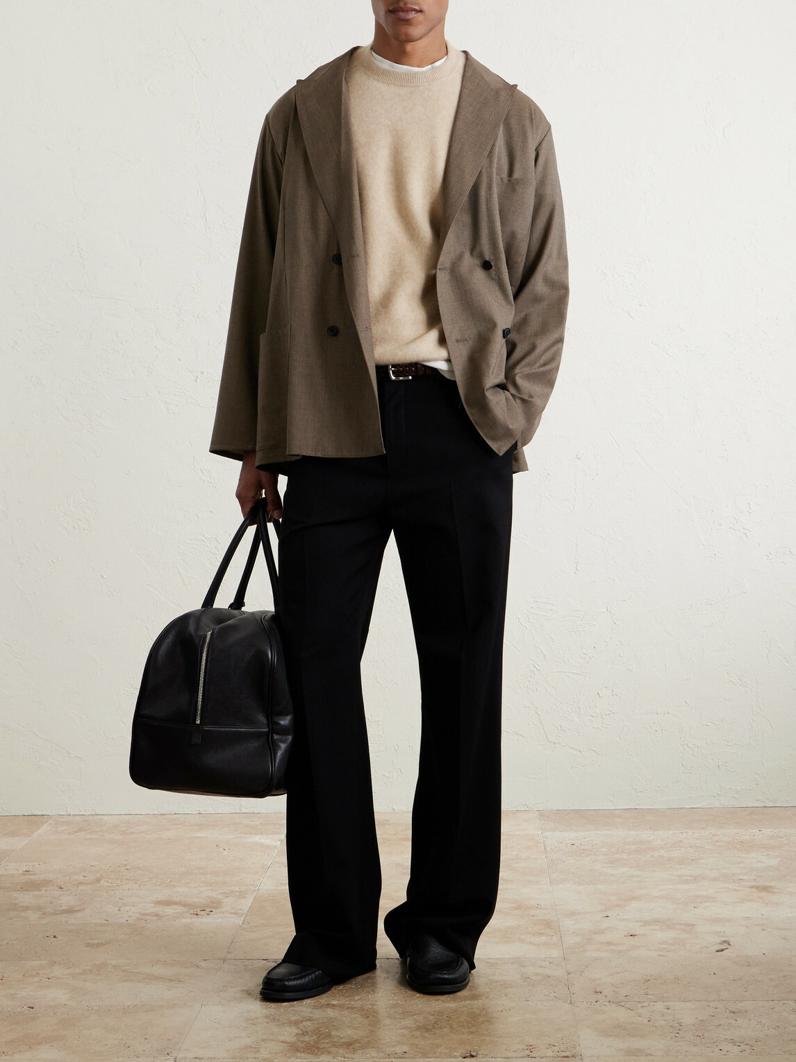 Kaptain Sunshine - Brushed-Cashmere Sweater - Neutrals