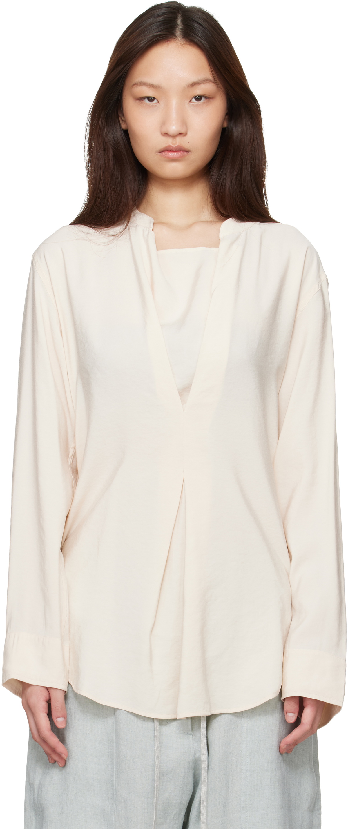 Studio Nicholson Beige Pampa Blouse