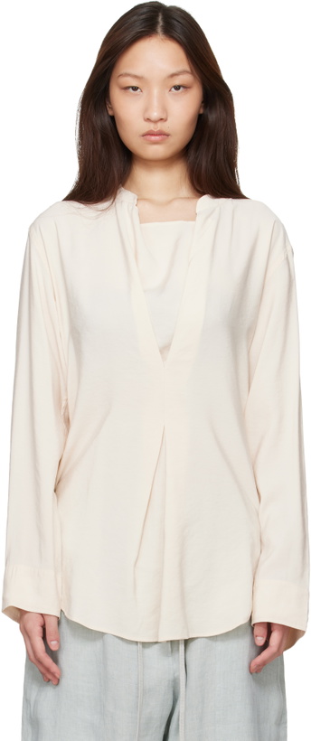 Photo: Studio Nicholson Beige Pampa Blouse