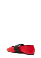 Givenchy Logo-appliquéd Leather Ballet Flats Red