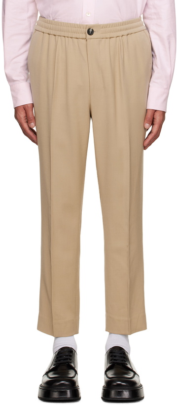 Photo: AMI Paris Beige Elasticized Trousers