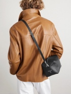 CELINE - Logo-Print Leather Messenger Bag