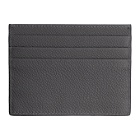 Giorgio Armani Grey Tumbled Leather Card Holder