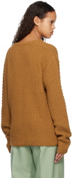 Stockholm (Surfboard) Club Brown V-Neck Sweater