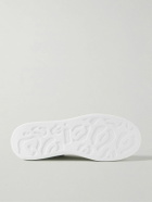 McQueen - Exaggerated-Sole Leather Sneakers - White