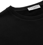 GIVENCHY - Logo-Print Cotton-Jersey Sweatshirt - Black