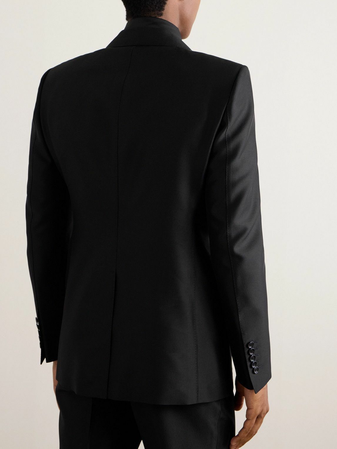 TOM FORD - Dyylan Wool and Silk-Blend Twill Suit Jacket - Black