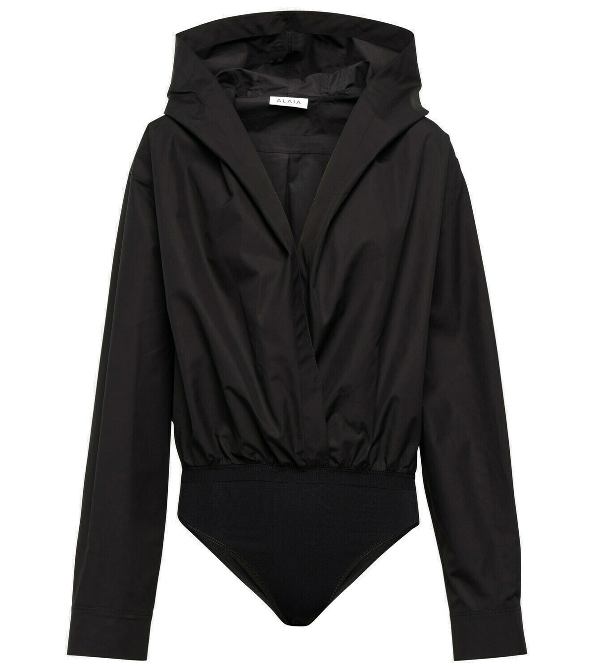 Alaïa Hooded cotton bodysuit ALAÏA