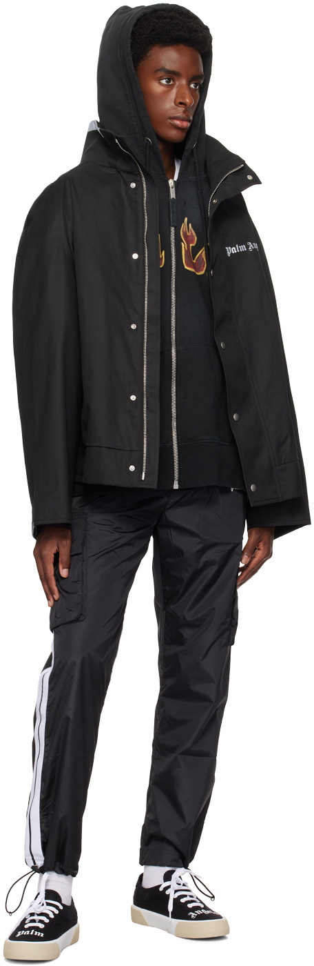 ★韓国の人気★【Palm Angels】★LAYERED FLAMES HOODI.E★ ☆韓国の人気☆【Palm Angels】☆LAYERED FLAMES HOODI.E