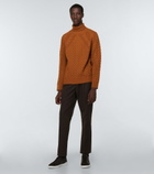 Zegna - Cable-knit turtleneck wool sweater