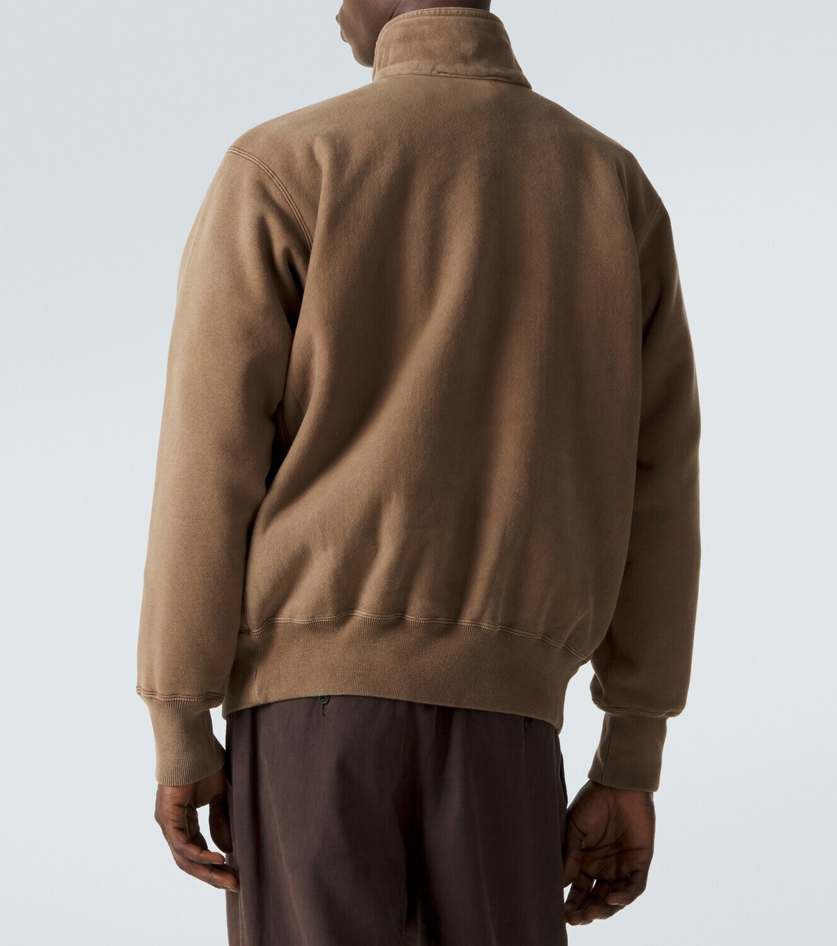 A.Presse Cotton fleece half-zip sweatshirt