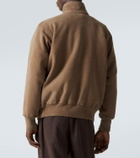 A.Presse Cotton fleece half-zip sweatshirt