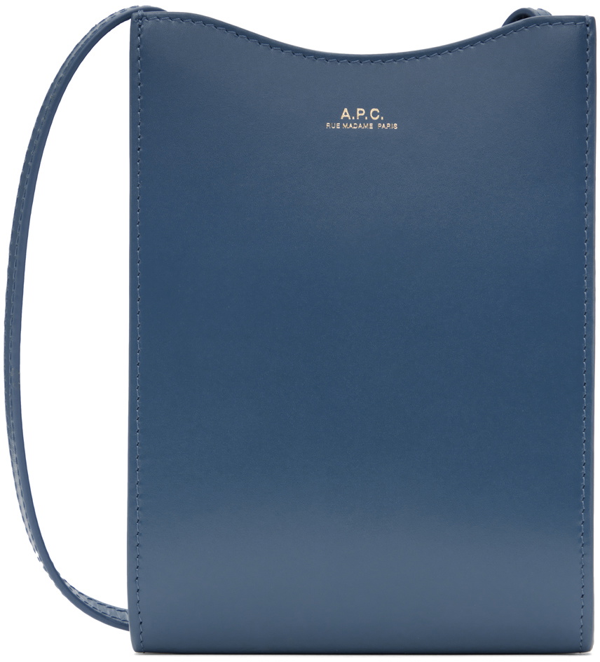 A.P.C. Blue Jamie Neck Pouch