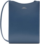 A.P.C. Blue Jamie Neck Pouch