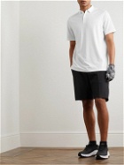 adidas Golf - Go-To Logo-Print AEROREADY Recycled-Jersey Polo Shirt - White