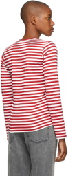 COMME des GARÇONS PLAY Striped Long Sleeve T-Shirt
