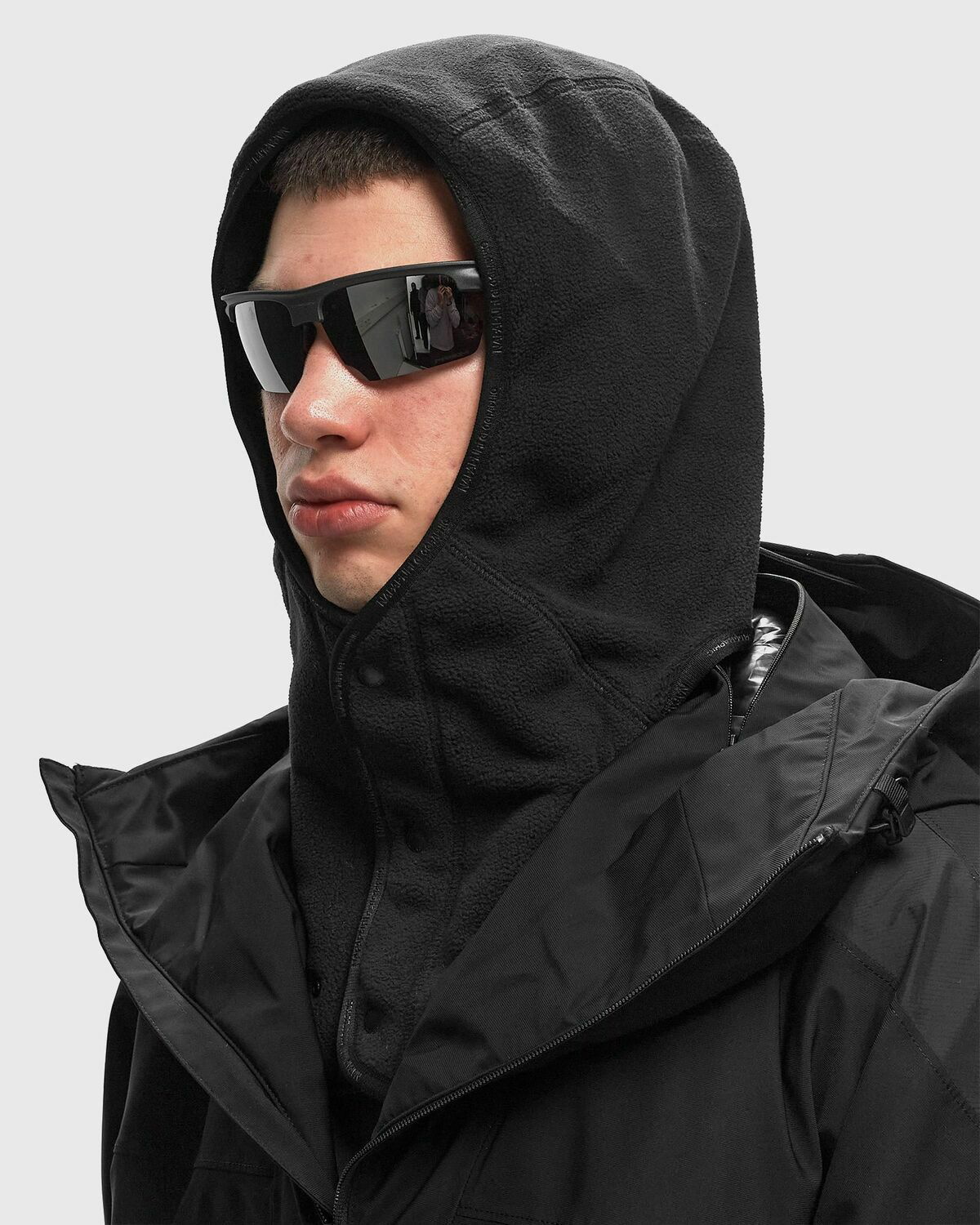 Napapijri Rainforest Tech Jacket Black Half Zips Napapijri