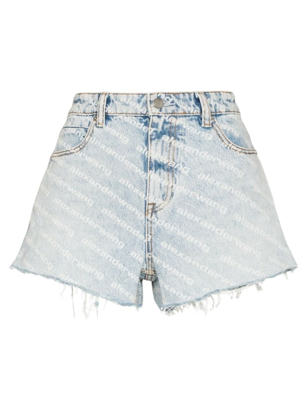 Alexander Wang Blue Cotton Bermuda Shorts main image 1