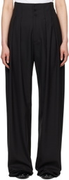 Aaron Esh Black Pleated Trousers