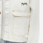 Magenta Men's Atelier Jacket in White Denim