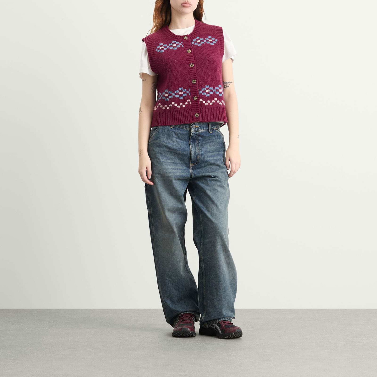 Damson Madder Women's Sofie Vest in Burg