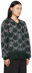 South2 West8 Green Mohair Sweater