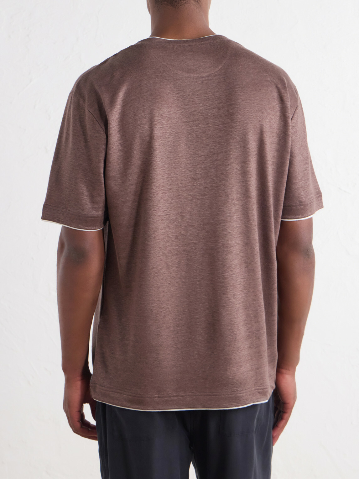 Eleventy - Linen T-Shirt - Brown