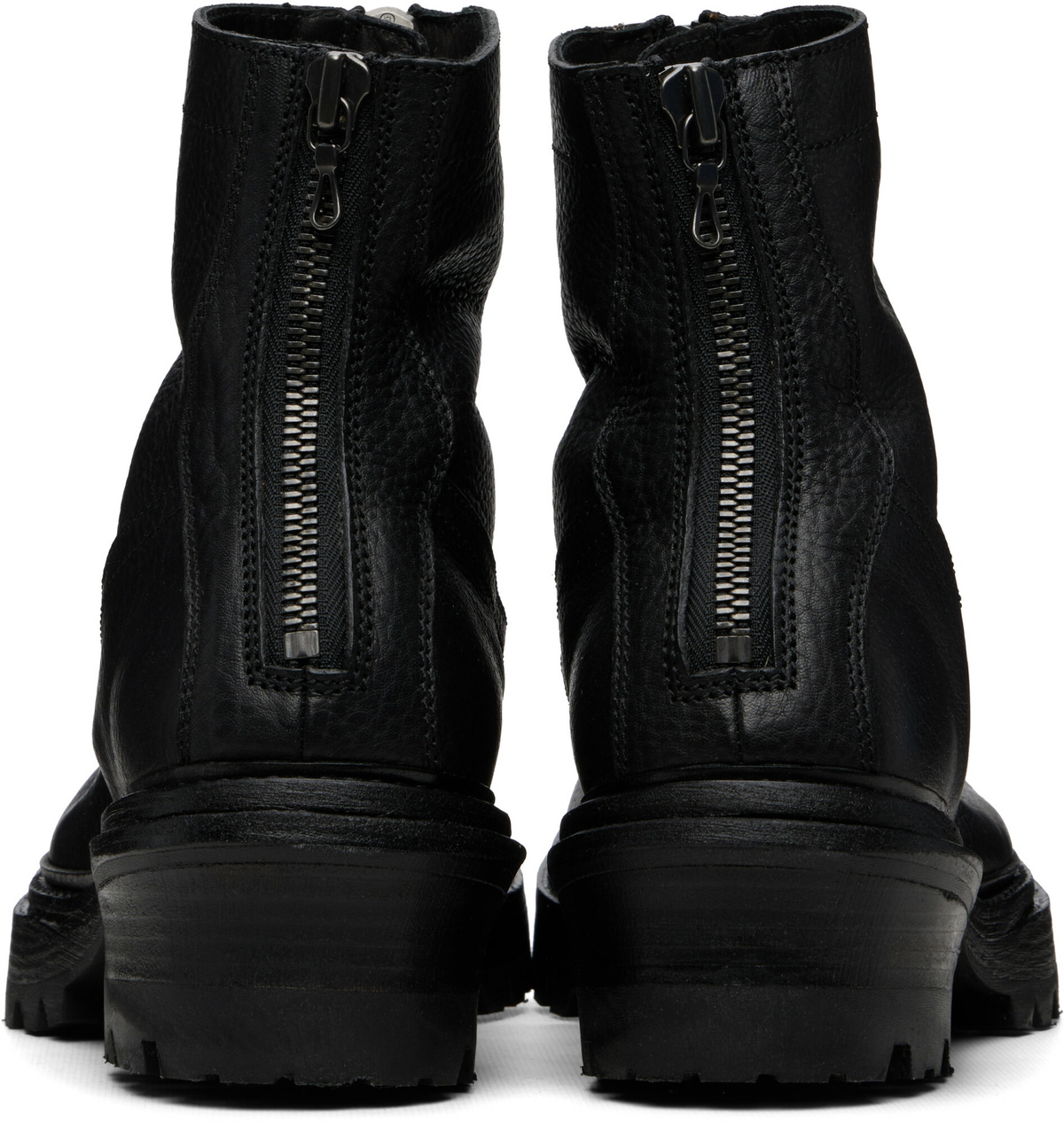 Julius Black Front Zip Boots