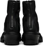 Julius Black Front Zip Boots