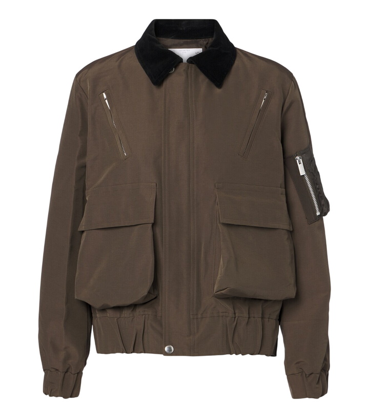 Photo: Sacai Cotton-blend blouson jacket