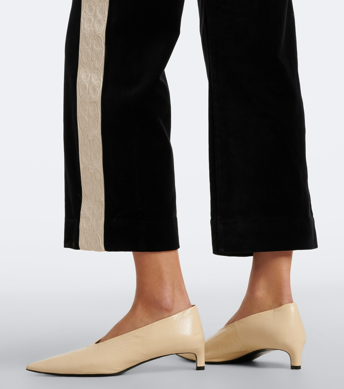 Posse Florian cotton velvet straight pants
