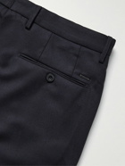 Incotex - Slim-Fit Wool-Blend Twill Trousers - Blue