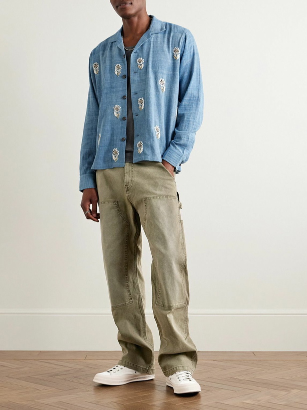 Photo: Corridor - Carpenter Straight-Leg Jeans - Green