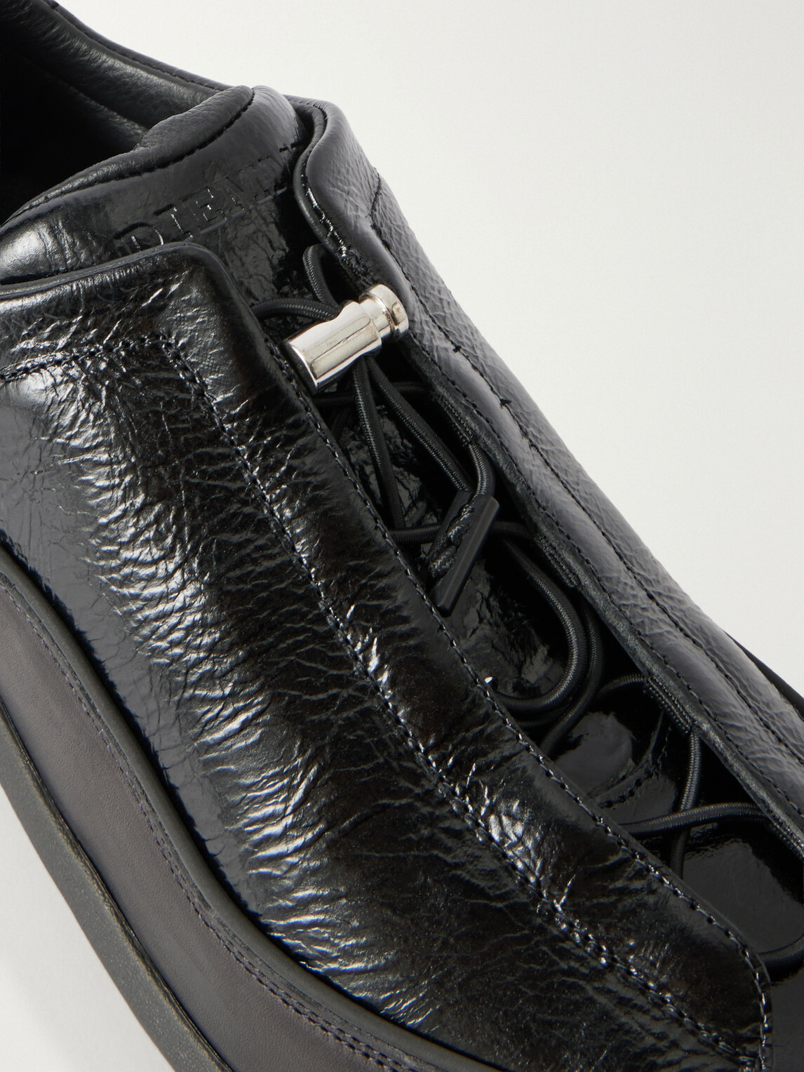 Diemme - Licata Textured-Leather Sneakers - Black