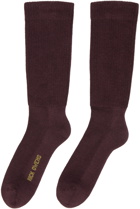 Rick Owens Purple Logo Socks