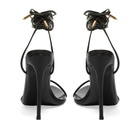 Femme LA Women's Luce Lace Up Sandal Heel in Black