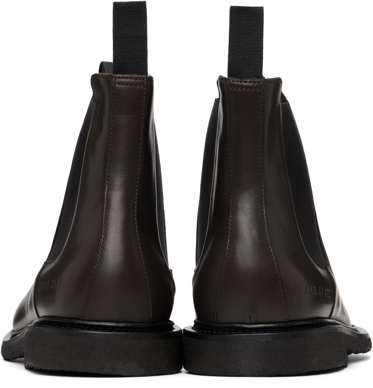 Common Projects Brown Leather Chelsea Boots