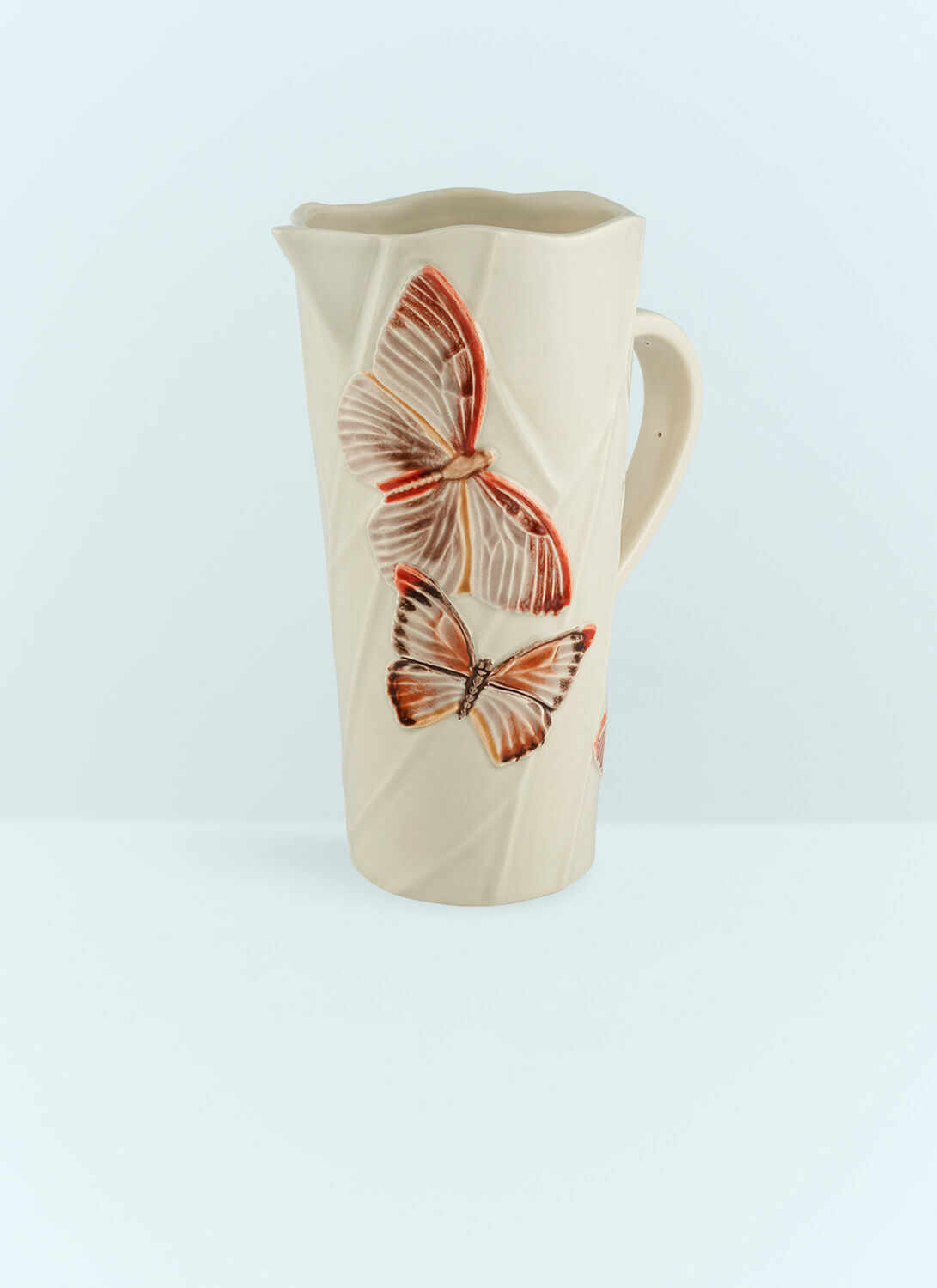 Bordallo Pinheiro Cloudy Butterflies Pitcher