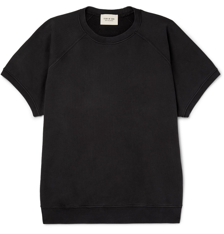Photo: Fear of God - Oversized Loopback Cotton-Jersey Sweatshirt - Black