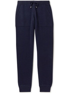 Thom Sweeney - Tapered Wool and Cashmere-Blend Sweatpants - Blue