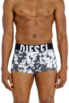 Diesel 3-pack of stretch cotton trunks with print - Trunks Mens in Black