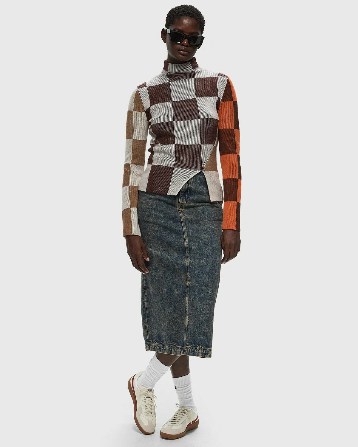 Stine Goya Long Sleeve Asymmetric Top Multi Pullovers
