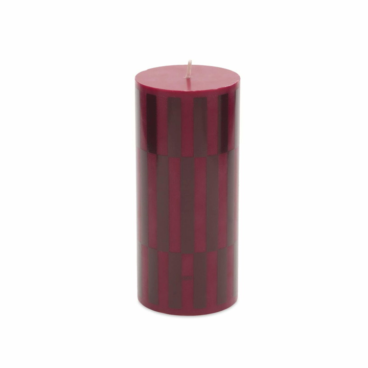 Photo: HAY Column Candle - Small in Wine/Bordeaux 