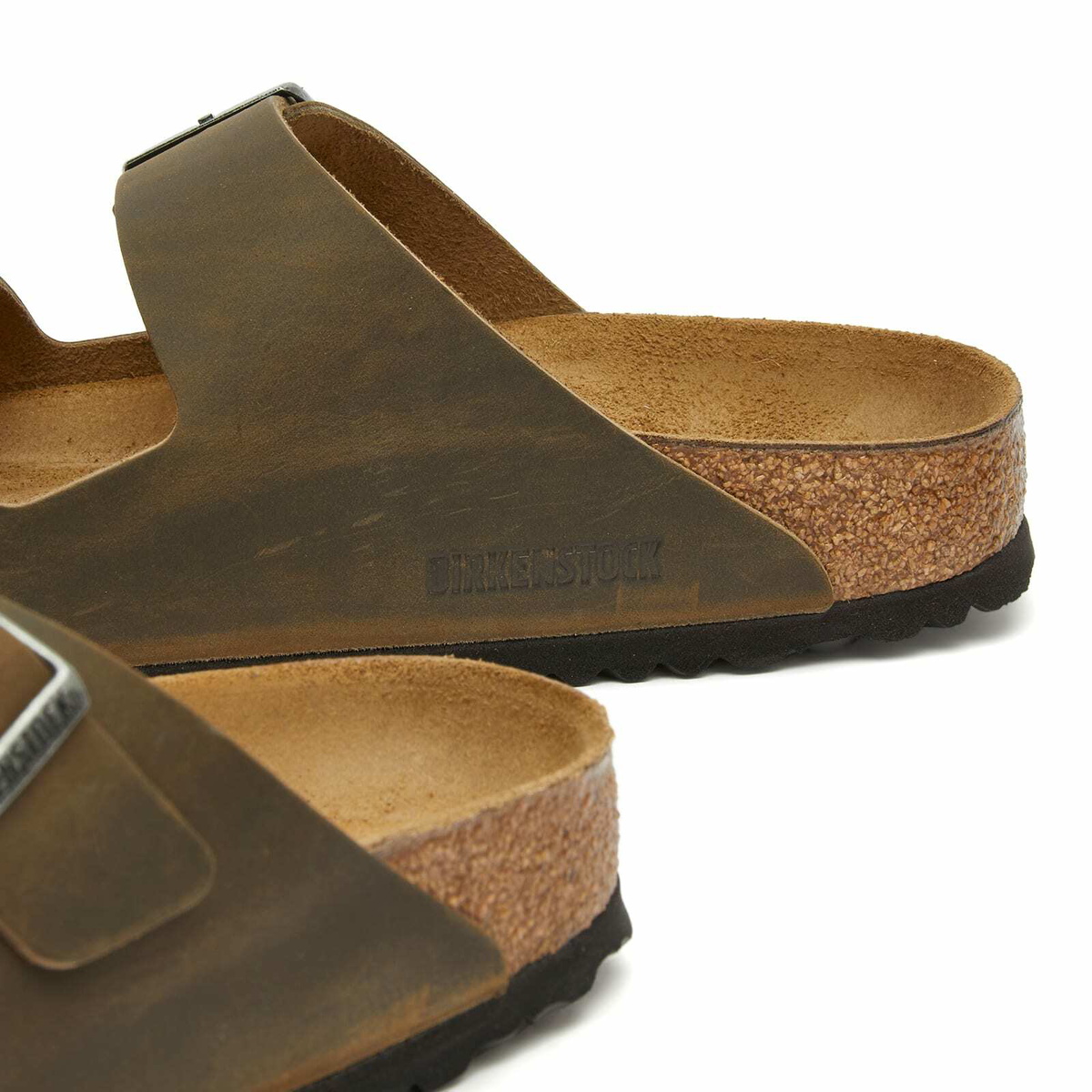 Birkenstock Arizona in Faded Khaki Oiled Leather